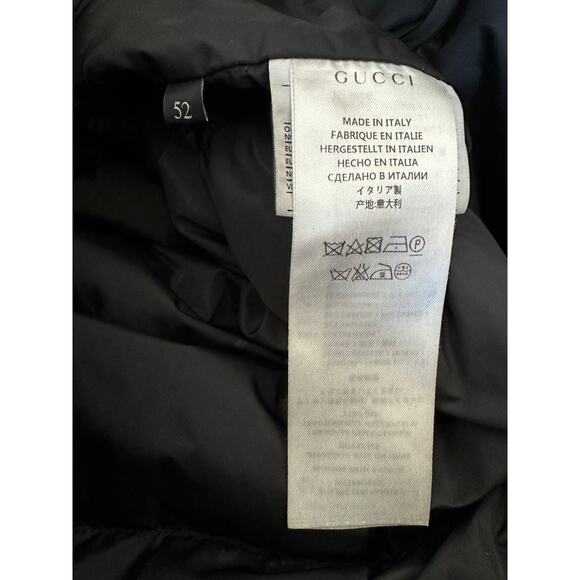 Gucci Black GG Monogram Puffer Jacket - Picture 4 of 7